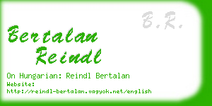 bertalan reindl business card